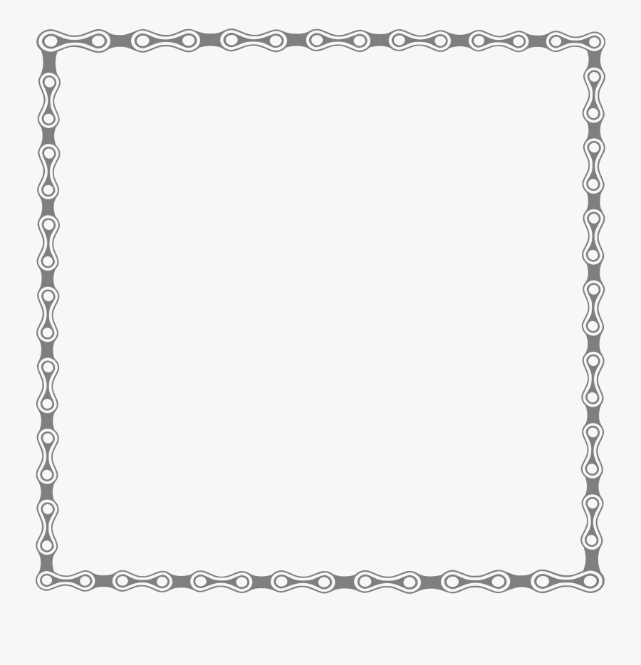 Transparent Chain Links Clipart - Line Art, Transparent Clipart