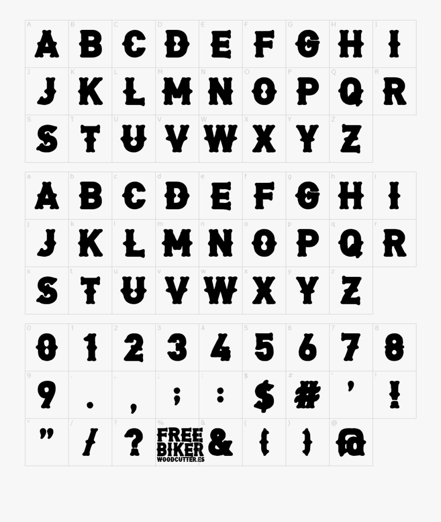 Clip Art Biker Font - Toe The Lineless Font, Transparent Clipart