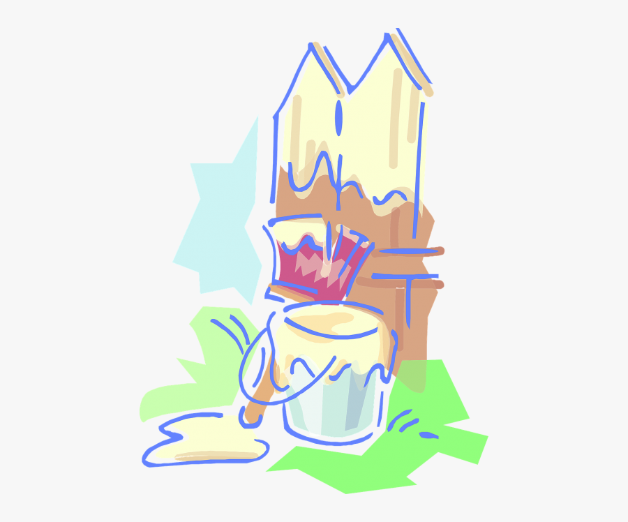 Paint Bucket Wood - Fence, Transparent Clipart