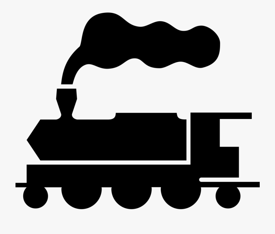 Rail Transport Train Steam Locomotive Computer Icons - Train Logo Png, Transparent Clipart