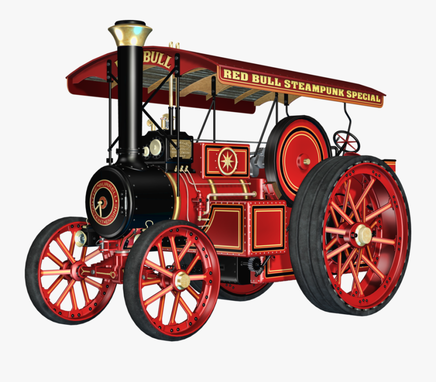 Transparent Steam Locomotive Clipart - Traction Engine Png, Transparent Clipart