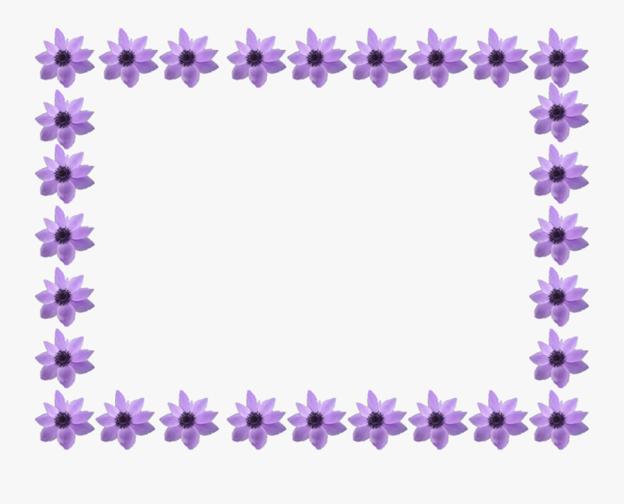 Summer Flowers Border Transparent - Moldura De Florzinhas Png, Transparent Clipart