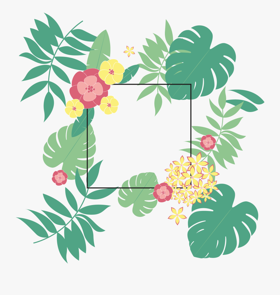 Transparent Summer Flowers Clipart - Summer Floral Background Png, Transparent Clipart