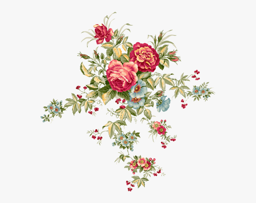 Px, File Size 390.6 Kb). (summer Floral Background - Vintage Floral Pattern Png, Transparent Clipart