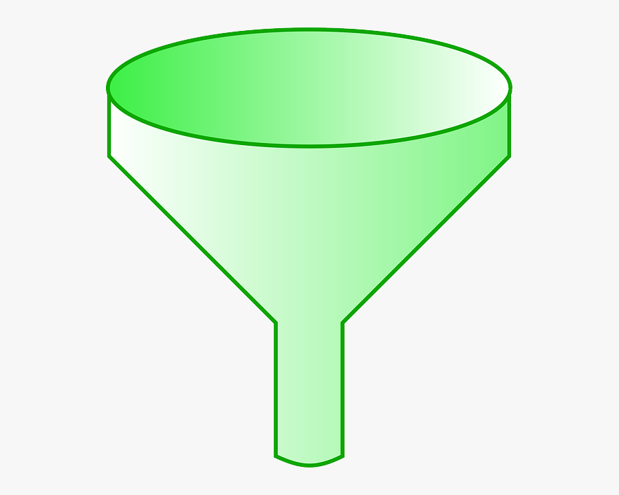 Green Funnel - Circle, Transparent Clipart