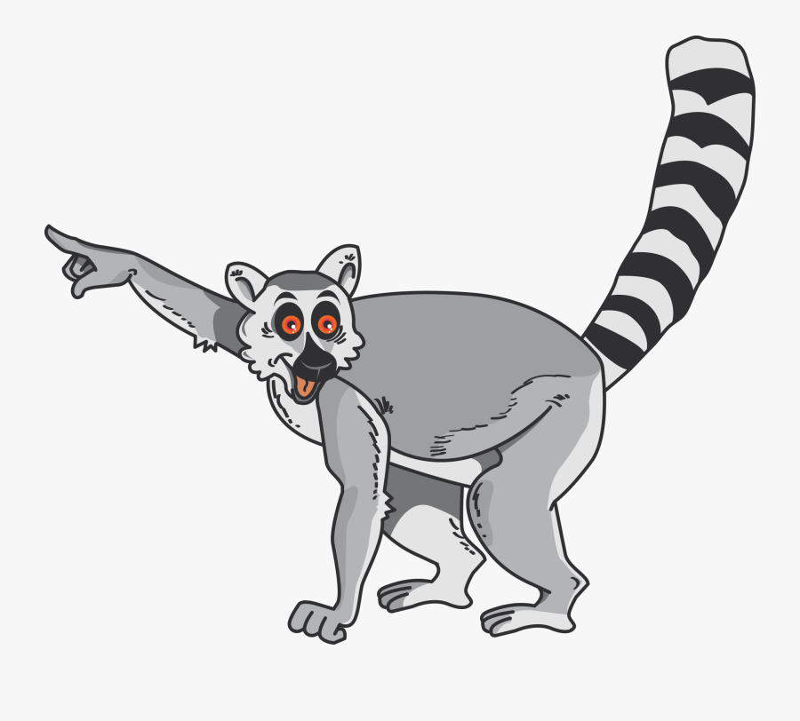 Clip Art Lemur Clipart - Lemur Comic, Transparent Clipart