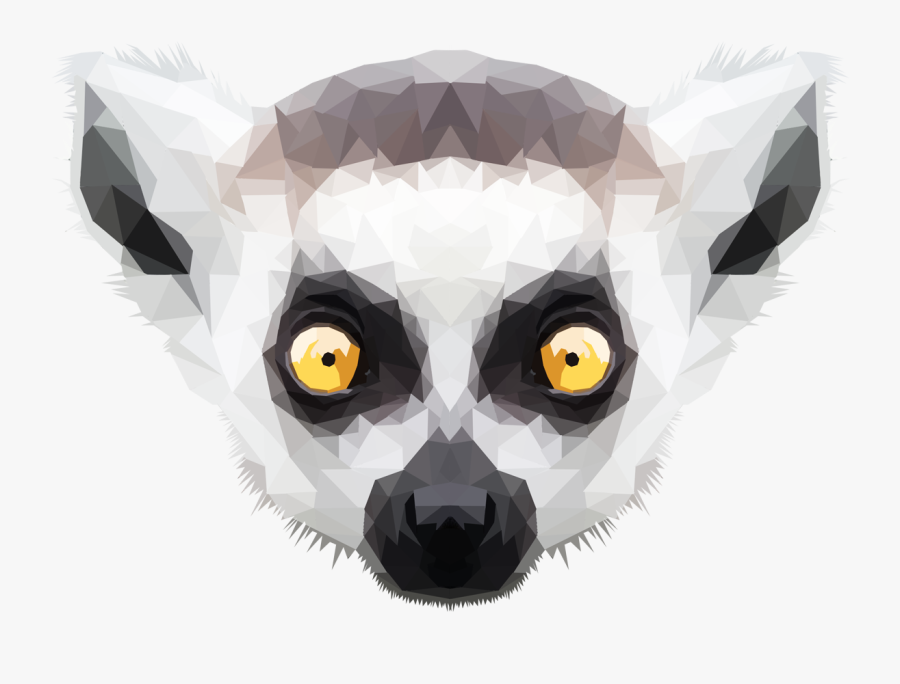 Lemur Art , Png Download - Low Poly Lemur, Transparent Clipart