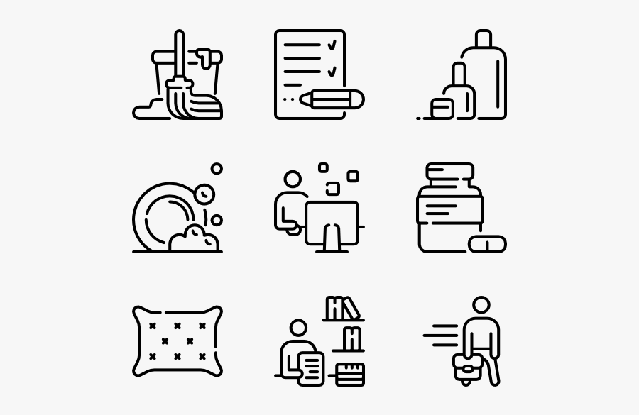 Daily Routine Objects & Actions 60 Free Icons - Marine Icons, Transparent Clipart