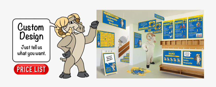 Cougar Mascots Elementary School, Transparent Clipart