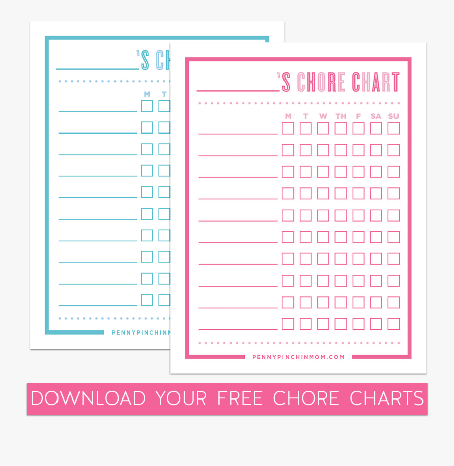 Chore Chart, Transparent Clipart