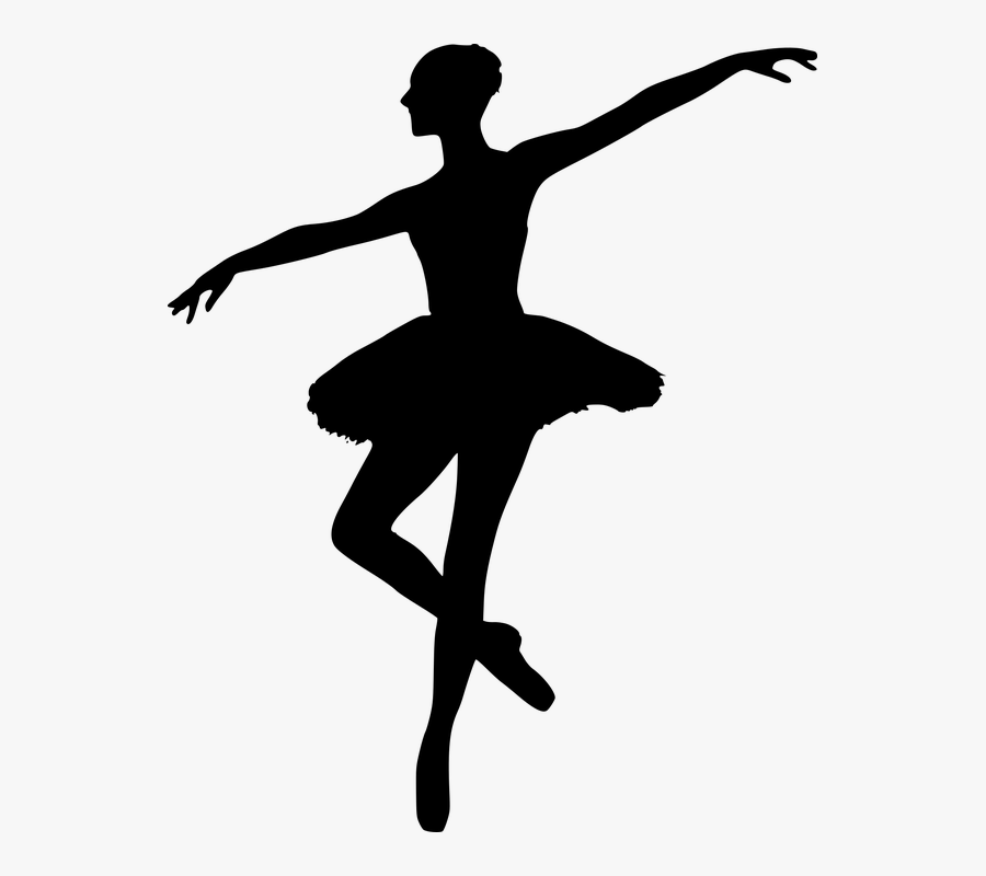Transparent Ballerina Shoes Png - Dancing Ballerina Silhouette, Transparent Clipart
