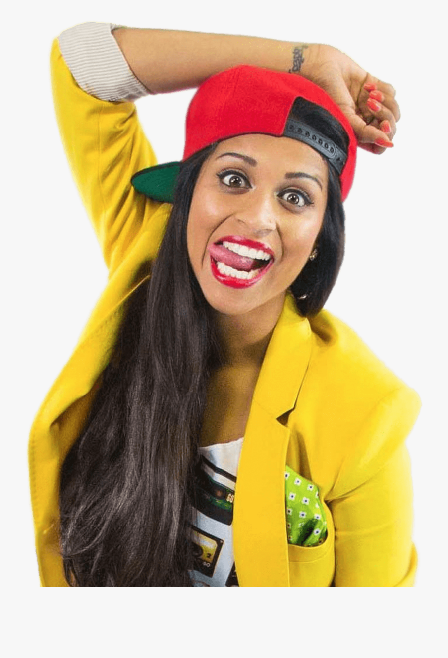Lilly Singh Iisuperwomanii Yellow - Superwoman Youtuber, Transparent Clipart