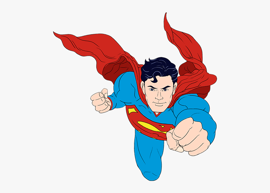 Superman Logo Youtube Cartoon - Draw Superman, Transparent Clipart