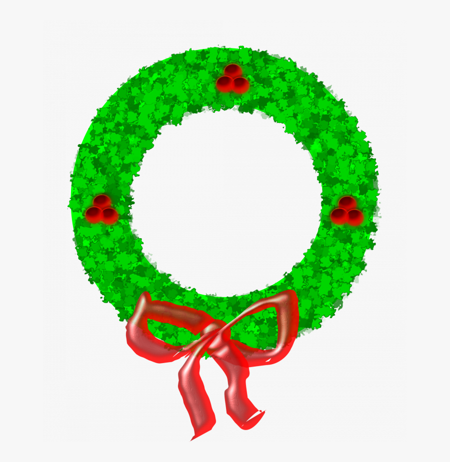 Christmas ~ Phenomenalas Wreath Clip Art Black And - 4 H Christmas Clipart, Transparent Clipart