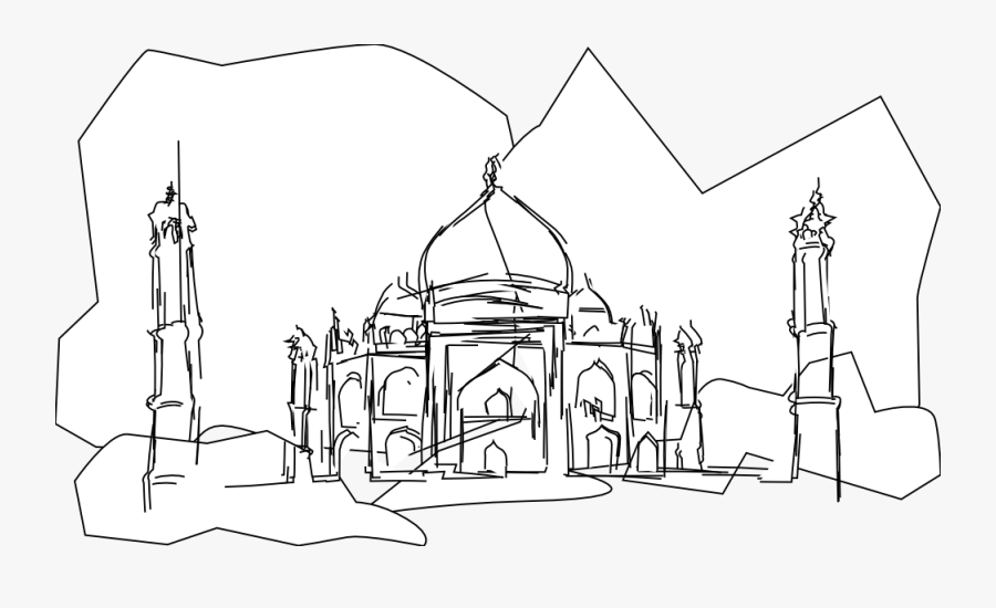 Taj Mahal Clip Art - Taj Mahal Cartoon, Transparent Clipart