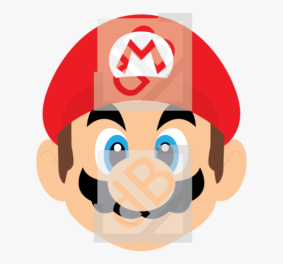 Taj Mahal Clipart Mario Bros - Super Mario Face Vector, Transparent Clipart