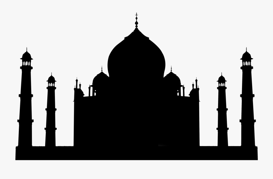 Taj Mahal Silhouette - Taj Mahal, Transparent Clipart