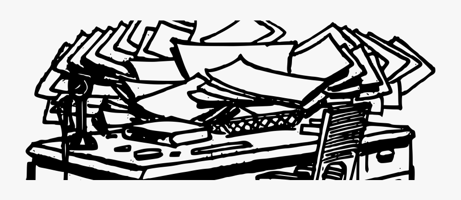 Clip Art Desk Clip Art Transprent - Procrastination Black And White Clipart, Transparent Clipart