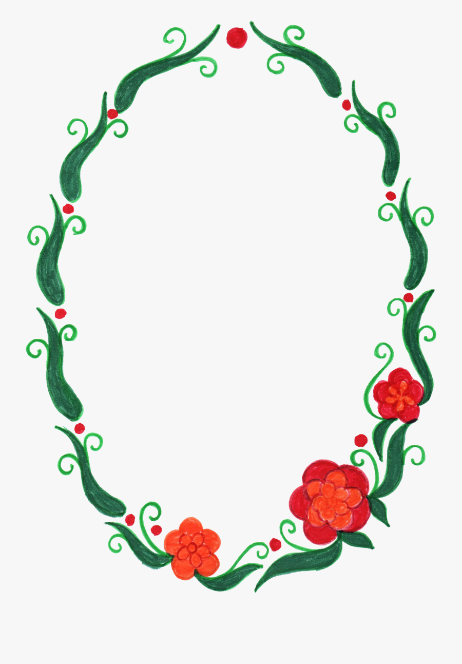 Flower Frame Image Png, Transparent Clipart