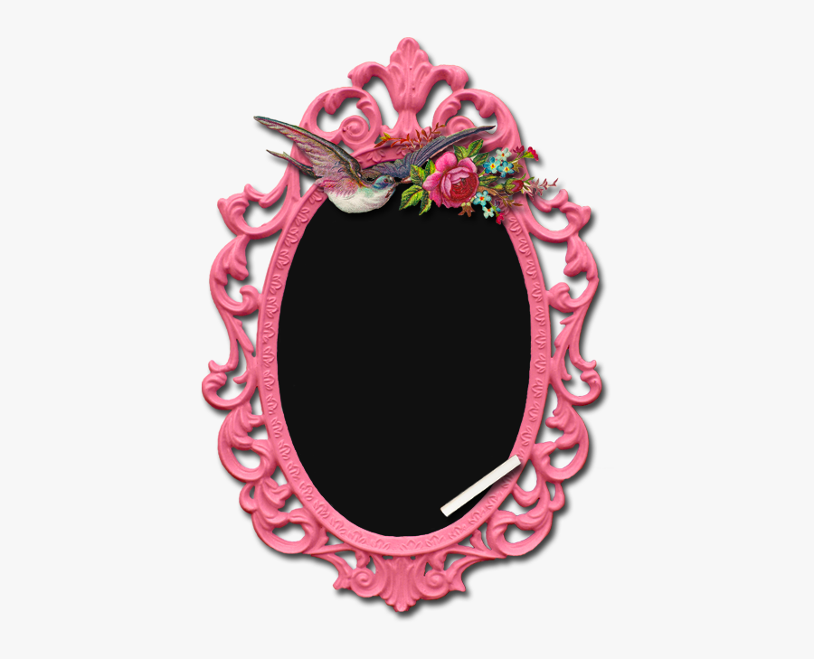 Cute Vintage Frames Clipart Png - Pink Vintage Chalkboard, Transparent Clipart