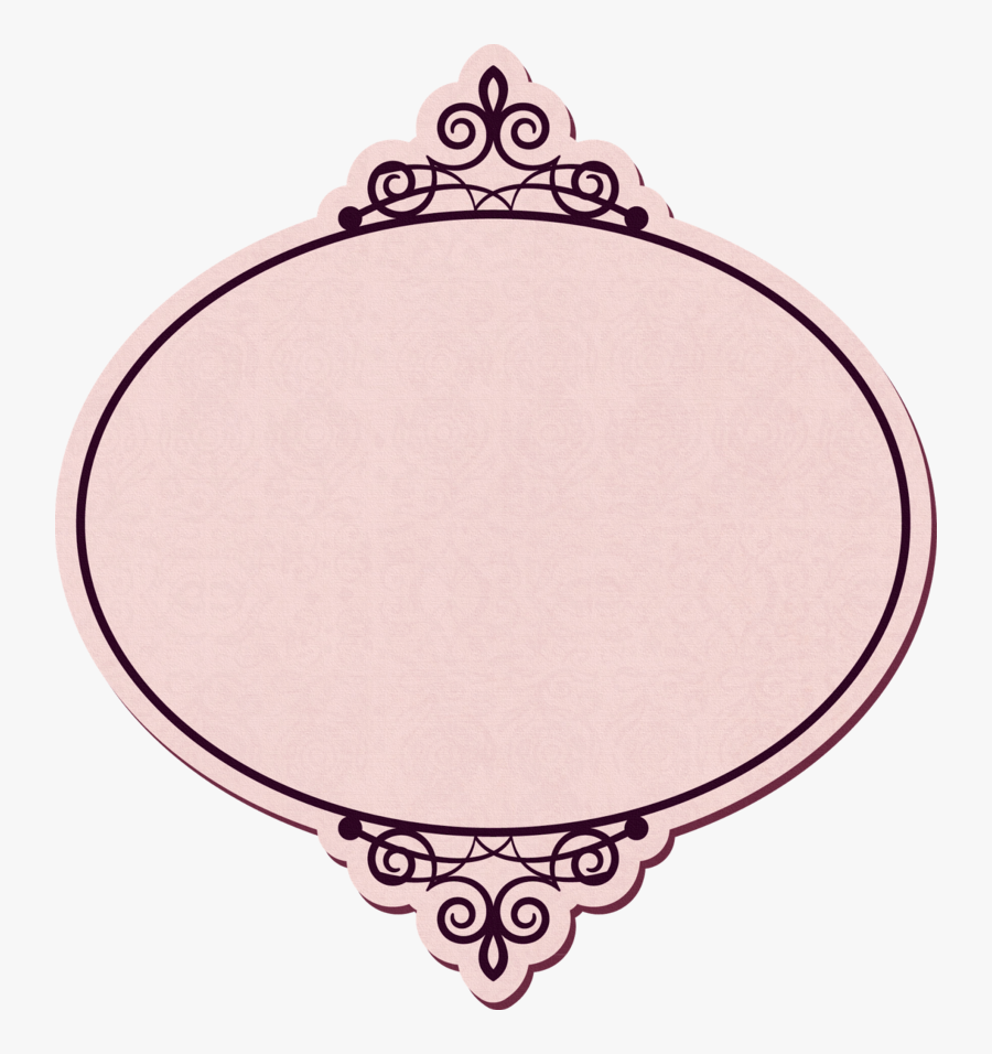 Transparent Vintage Oval Frame Clipart - Vintage Png Frames Label, Transparent Clipart