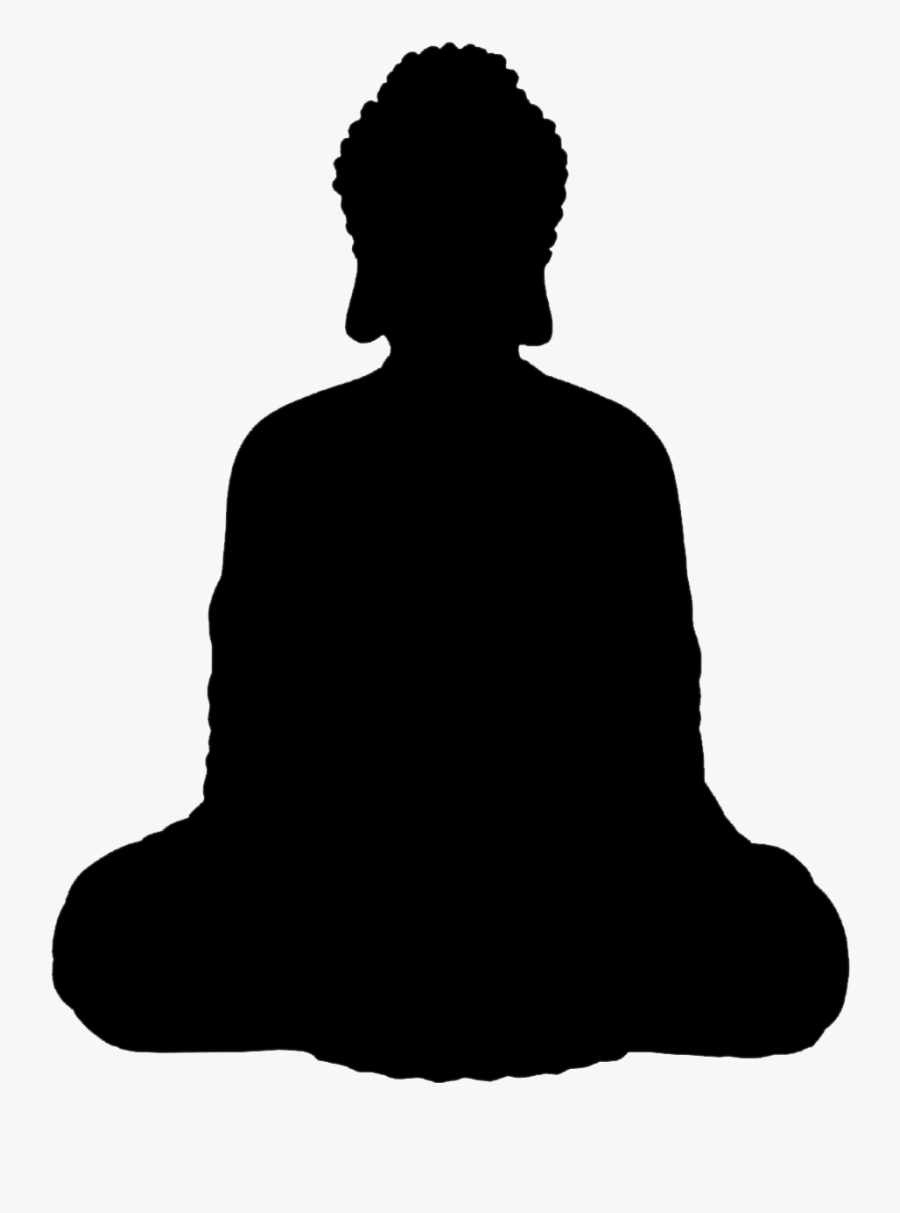 Buddha Silhouette - Contact Png With Tie, Transparent Clipart