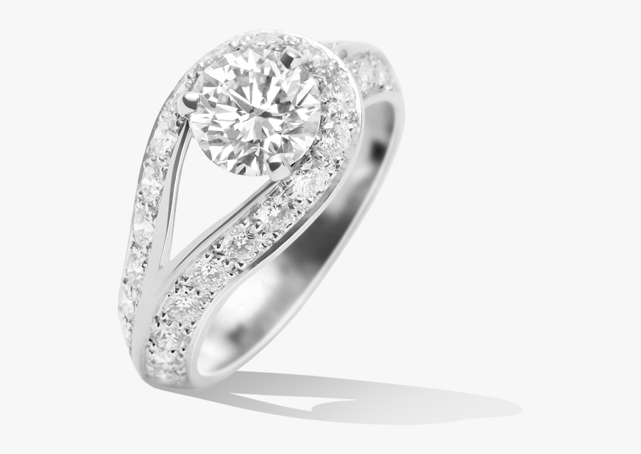 Clip Art Most Expensive Engagement - Van Cleef & Arpels Couture Solitaire, Transparent Clipart