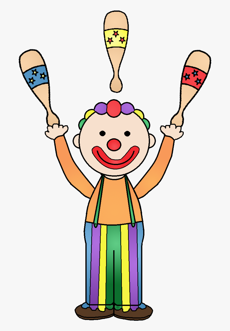 Circus Clipart Juggling - Malabarista Del Circo Animado, Transparent Clipart