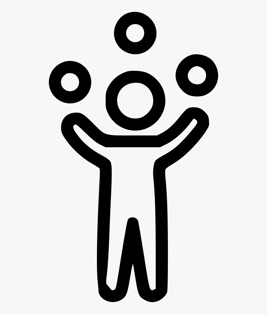 Juggle Icon Png White, Transparent Clipart