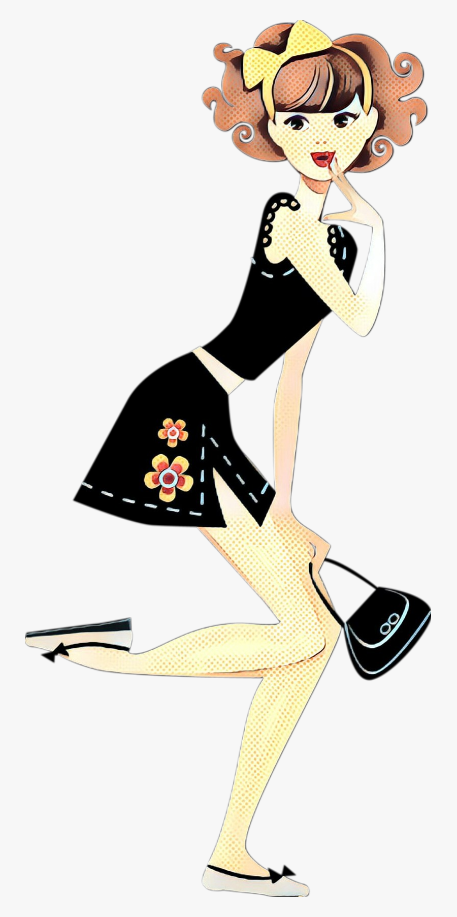 Illustration Clip Art Pin-up Girl Shoe Character - Illustration, Transparent Clipart