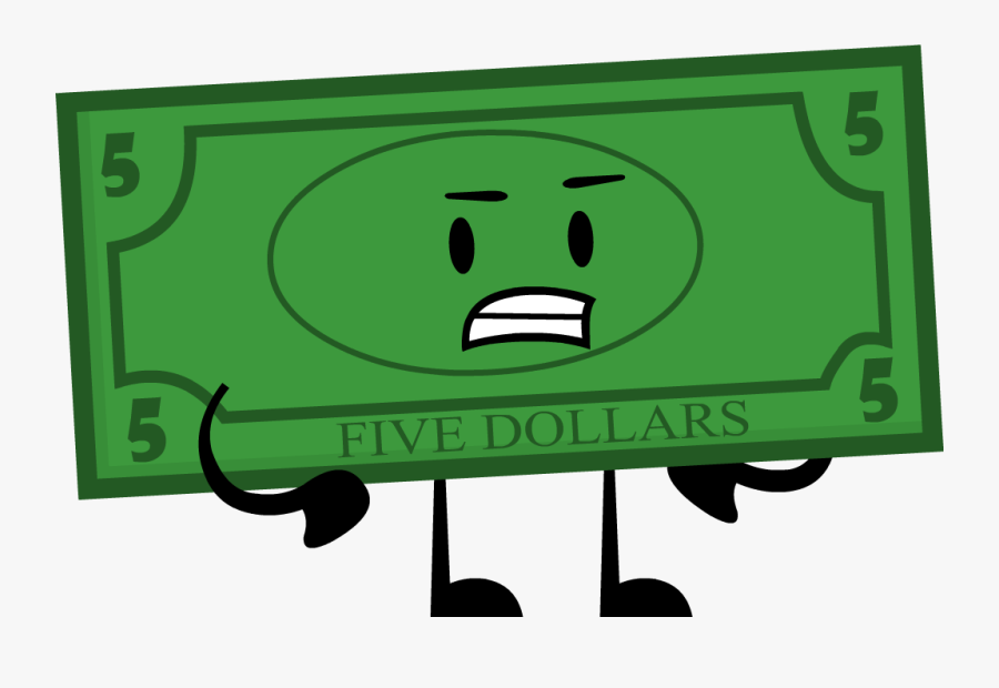 Clip Art Cartoon Dollar Bill Clipart - Cool Insanity 1 Dollar, Transparent Clipart