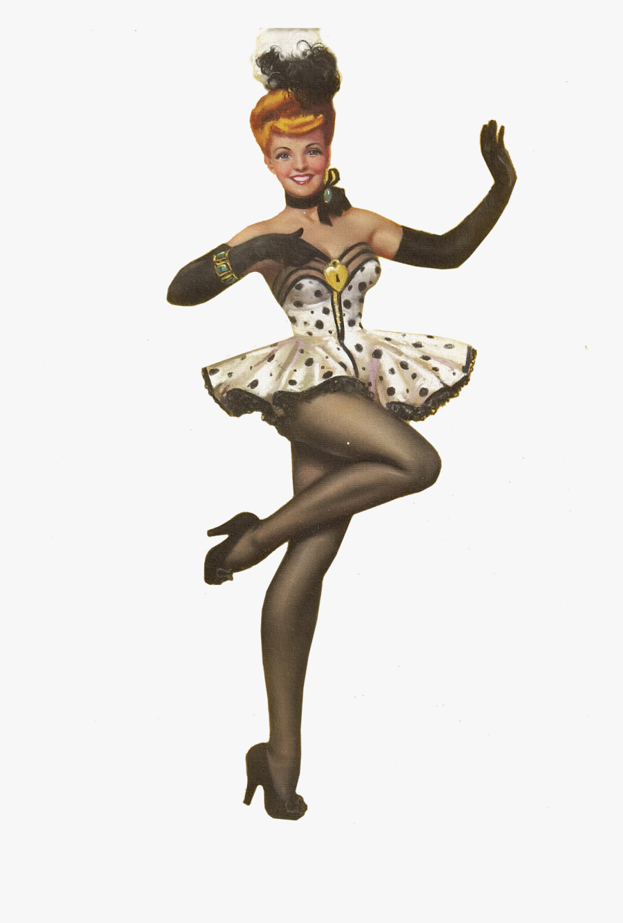 Transparent Pinup Girl Clipart - Zoë Mozert Art, Transparent Clipart