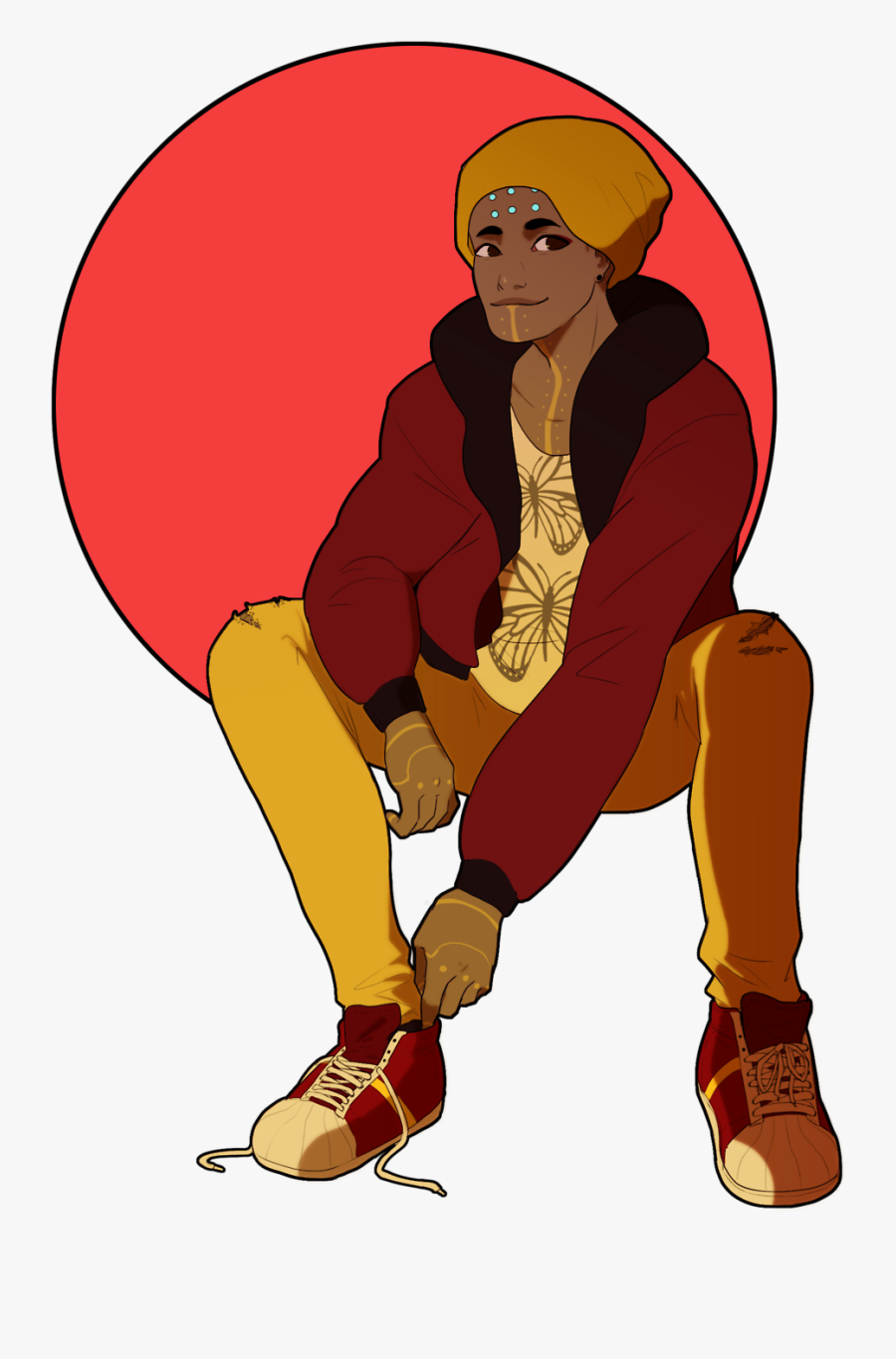 Maybe If I Draw Winter Clothes Summer Will End Faster - Human Zenyatta Wearing Clothes, Transparent Clipart