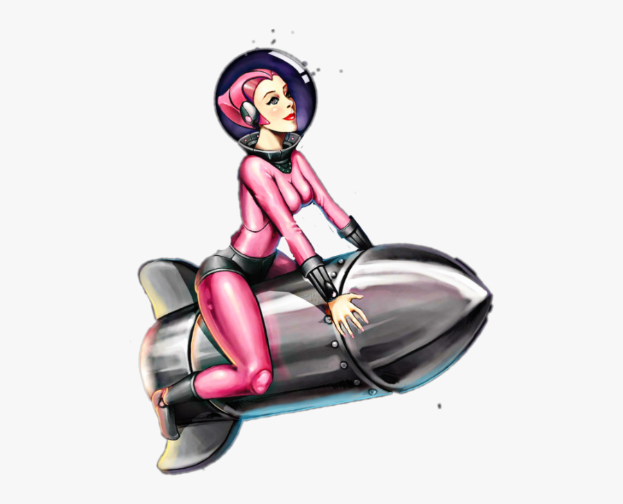 Transparent Pinup Png - Rocket Pinup, Transparent Clipart