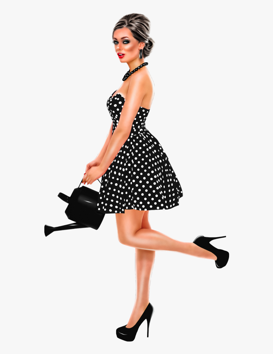 Pinup Garden By Lysisange Clipart , Png Download - Polka Dot, Transparent Clipart