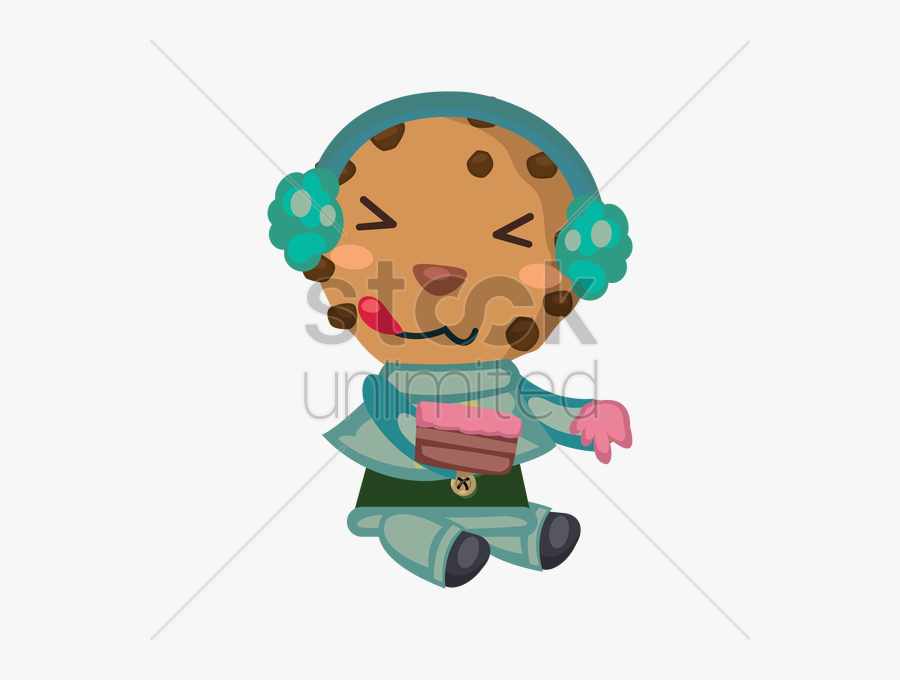 Clip Art Eating Cake Clipart - Cartoon, Transparent Clipart