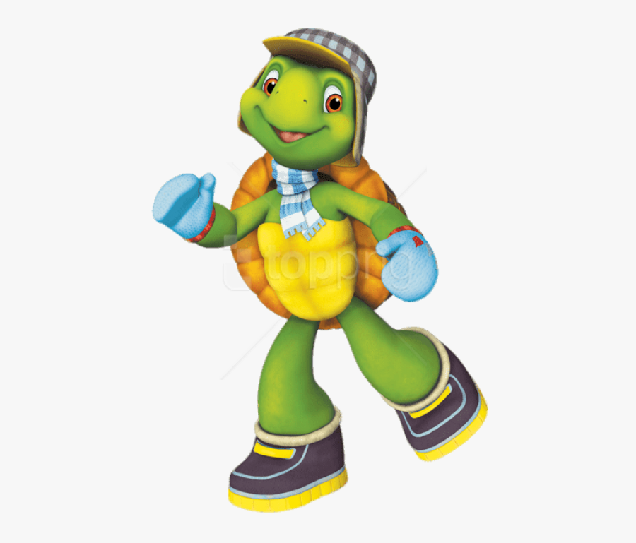 Free Png Download Franklin In Winter Clothes Clipart - Черепаха Франклин, Transparent Clipart