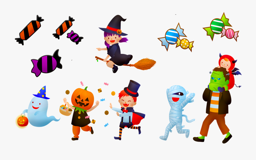 Halloween Süßigkeiten Cartoon, Transparent Clipart