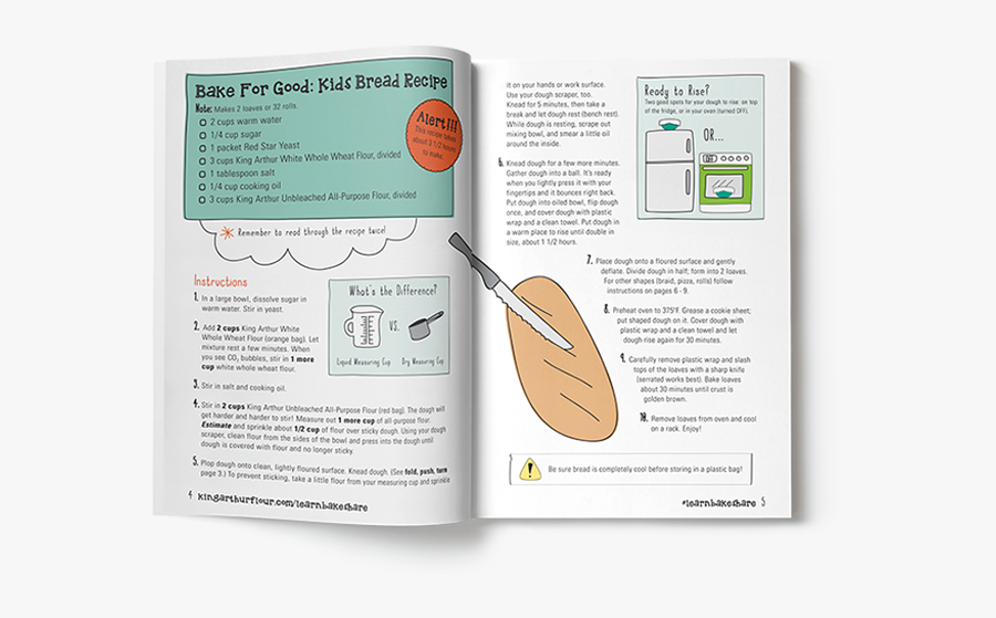 Bake For Good Kids Booklet - Bake For Good Bread Recipe, Transparent Clipart