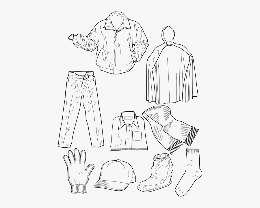 Clothing Clothes Winter Clothing - Clothes We Wear Drawing, Transparent Clipart