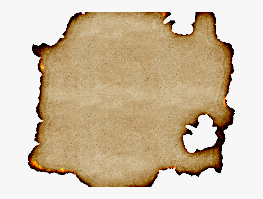 Clip Art Free Burnt Paper Textures - Burn Old Map Texture, Transparent Clipart