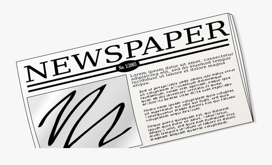 Newspaper Clipart - News Paper Coloring Pages, Transparent Clipart