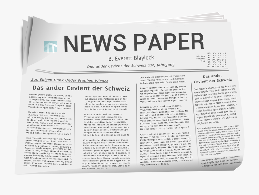 Newspaper Clipart Newspaper Design - News Paper Newspaper Png, Transparent Clipart