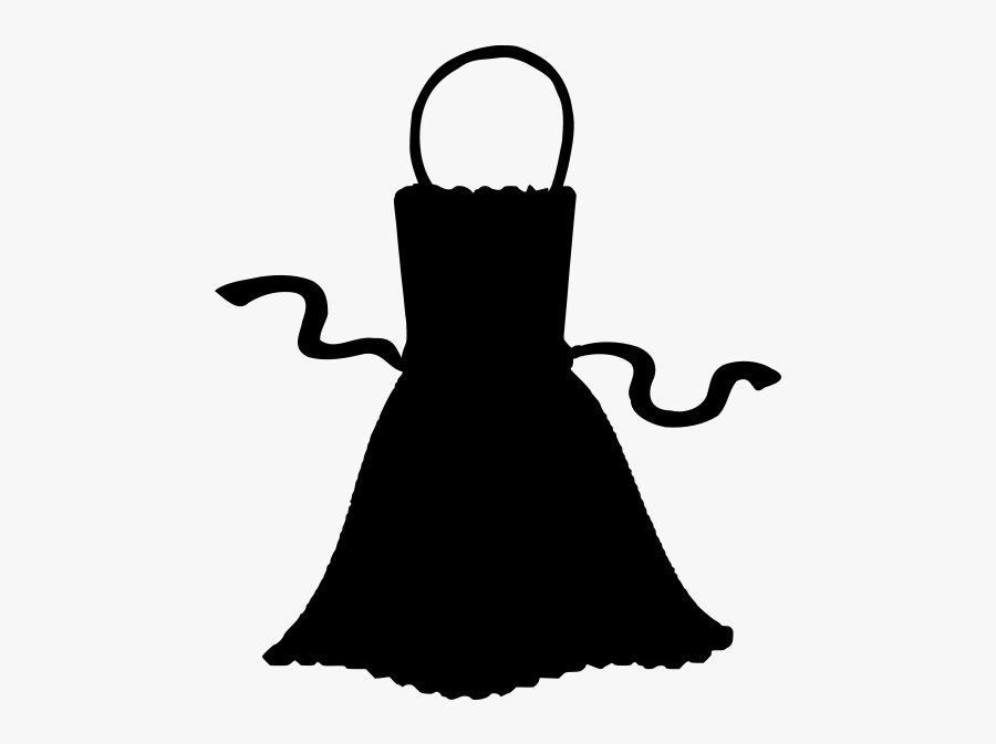 Clip Art Black Apron Clipart - Apron Silhouette Png, Transparent Clipart