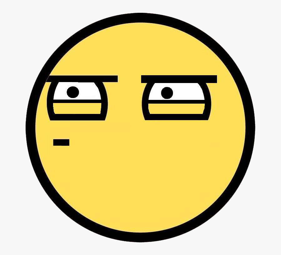 Serious Emoticon Images Pictures - Thinking Awesome Face, Transparent Clipart