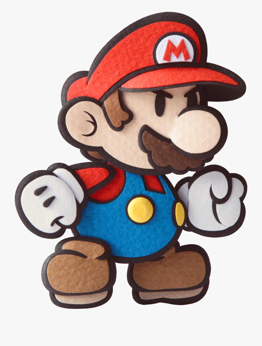 Transparent Serious Clipart - Paper Mario Sticker Star Render, Transparent Clipart