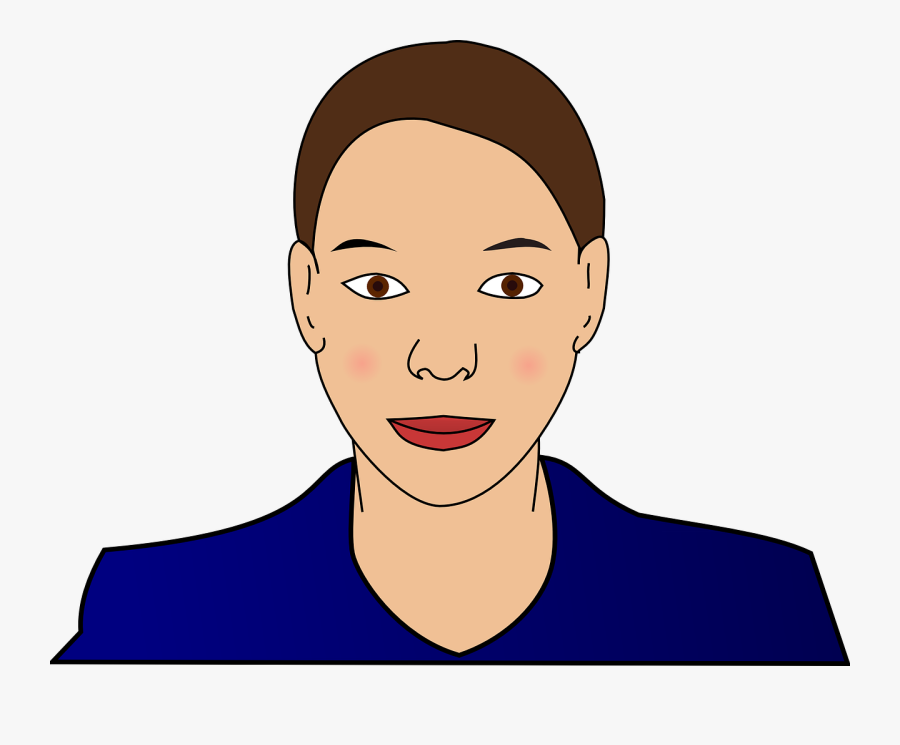 Transparent Human Face Png - Woman Clipart Free, Transparent Clipart