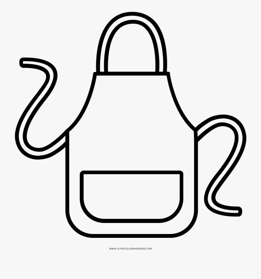 Transparent Christmas Morning Clipart - Dibujo De Mandil Para Colorear, Transparent Clipart