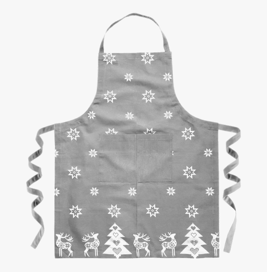 Grey Christmas Apron - Apron, Transparent Clipart