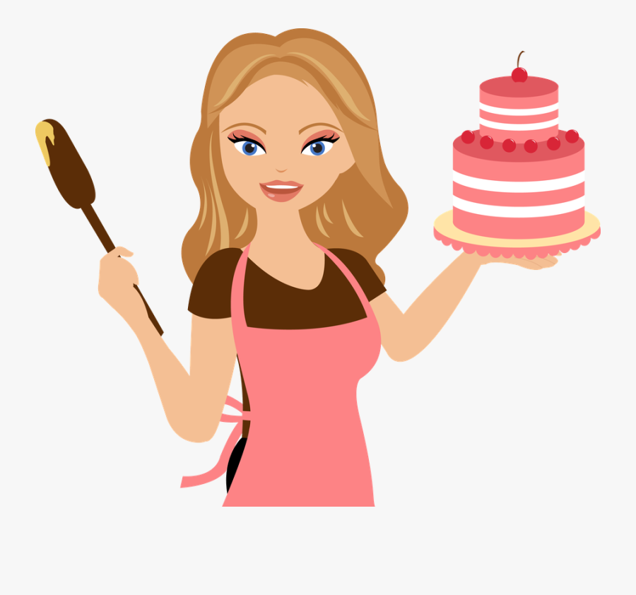 Cooking Clipart Kitchen Apron - Imagens De Confeiteira Em Desenho, Transparent Clipart
